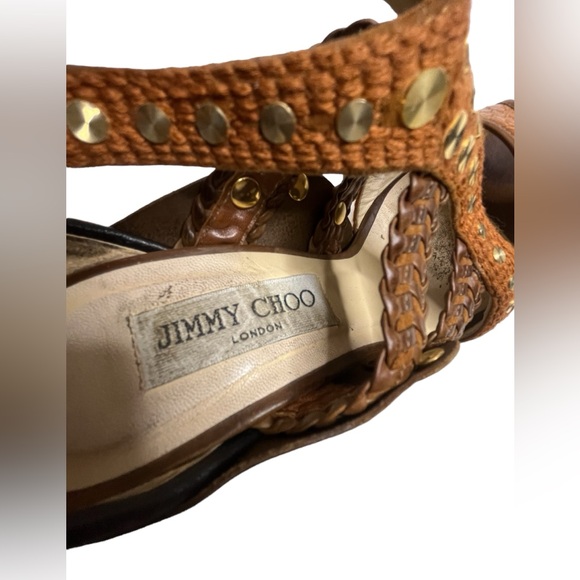 Jimmy Choo Python Khloe Kardashian Heels Platform Pumps Sz37.5 - Picture 15 of 16